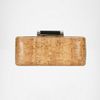Diane Von Furstenberg Tonda Cork Clutch in Beige (natural) - Lyst