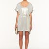 Diane Von Furstenberg Sol Sequined Dress in Silver - Lyst