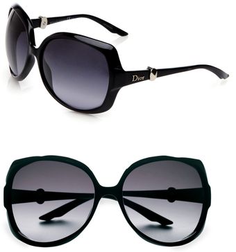 Dior Metal Accented Over-sized Sunglasses - Lyst