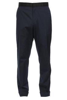 Dries Van Noten Tailored Cotton Poplin Trousers - Lyst