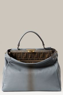 Fendi Peekaboo - Large Goatskin Leather Satchel - Lyst
