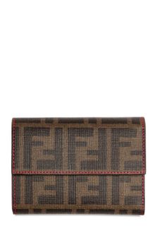 Fendi Zucca Flap Wallet - Lyst
