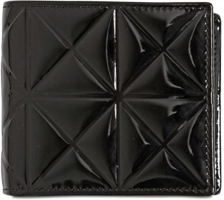 Gareth Pugh Patent Leather Wallet in Black for Men - Lyst