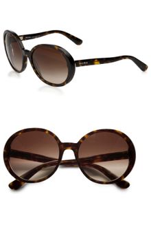 Miu Miu Round Plastic Sunglasses - Lyst
