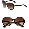 Miu Miu Round Plastic Sunglasses in Black - Lyst