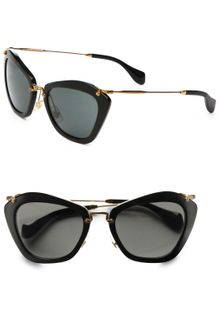 Miu Miu Noir Catwalk Sunglasses - Lyst