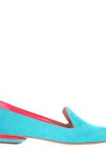 Nicholas Kirkwood Turquoise Suede Moccasins - Lyst