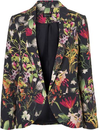Topshop Co-ord Tropical Floral Blazer - Lyst