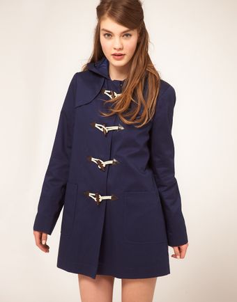 ASOS Collection  Cotton Duffle Mac - Lyst