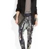 Balmain Printed Satinjersey Harem Pants in Black (multicolored) - Lyst