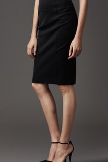 Burberry Stretch Jersey Pencil Skirt - Lyst