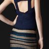 Burberry Prorsum Cutaway Bow Silk Top in Blue (deep indigo) - Lyst