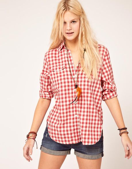 Ralph Lauren Denim & Supply By Ralph Lauren Gingham Shirt in Red - Lyst
