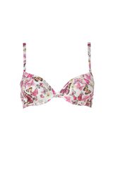 D&G White Butterfly Print Push Up Bra