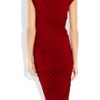 Donna Karan New York Draped Stretchjersey Dress in Red - Lyst