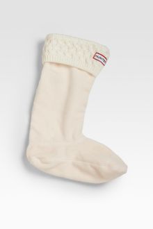 Hunter Basket-weave Knit Cuff Welly Socks - Lyst