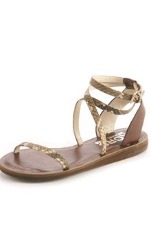 Kors By Michael Kors Rosemary Wild Snake Vachetta Sandal - Lyst