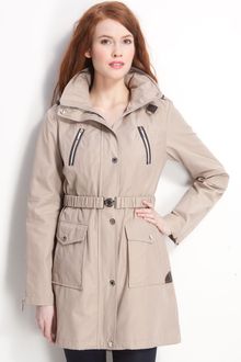 Laundry By Shelli Segal Single Breasted Belted Coat - Lyst