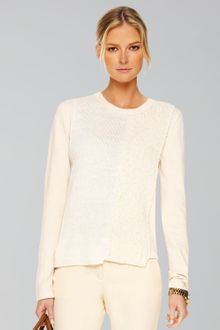 Michael Kors Patchwork-knit Sweater - Lyst