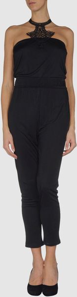 Amen Trouser Dungaree in Black - Lyst