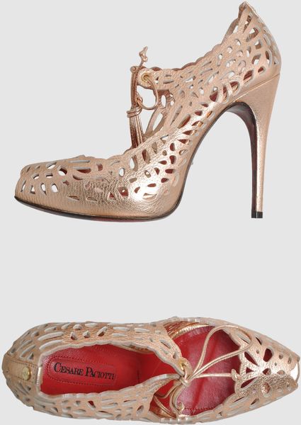 Cesare Paciotti Pumps With Open Toe in Pink - Lyst