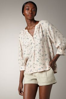 Joie Izzy Printed Silk Blouse - Lyst