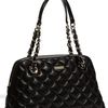 Kate Spade Gold Coast  Georgina Quilted Metallic Shopper in Black - Lyst