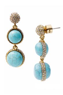 Michael by Michael Kors Michael Kors Sleek Exotics Double Drop Slice Earrings - Lyst