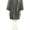 Topshop Grey Coated Raincoat  in Gray (grey) - Lyst