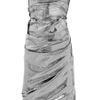 Vivienne Westwood Red Label Asymmetric Metallic Jersey Dress in Silver - Lyst