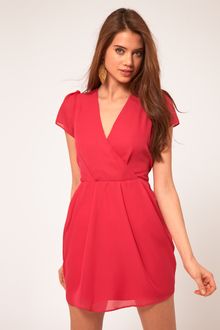 ASOS Collection Asos Tulip Dress with V Neck - Lyst