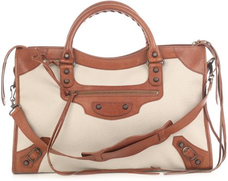 Balenciaga Classic City Bag in Brown (beige) - Lyst