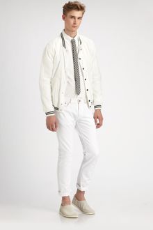 Band Of Outsiders Nylon Varsity Jacket - Lyst