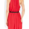 Isabel Marant Fly Gathered Washedgeorgette Dress in Red - Lyst