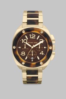 Michael Kors Layton Tortoise-look Bracelet Chronograph Watch - Lyst