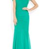 Alberta Ferretti Silkchiffon Gown in Green (emerald) - Lyst
