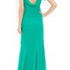 Alberta Ferretti Silkchiffon Gown in Green (emerald) - Lyst