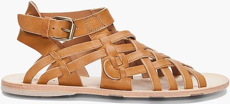 Alexander Mcqueen Woven Leather Sandals in Brown for Men (caramel) | Lyst