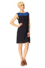 French Connection Sarah Silk Slash Neck Dress