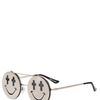 Jeremy Scott Shiny Smile Sunglasses in Silver for Men - Lyst