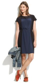 Madewell Pintucked Panel Dress - Lyst