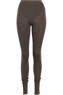 Rick Owens Knitted Cotton Leggings - Lyst