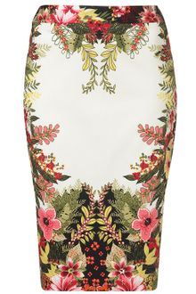 Topshop Tropical Print Skirt - Lyst