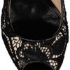 Alexander Mcqueen Lacecovered Pumps in Black - Lyst