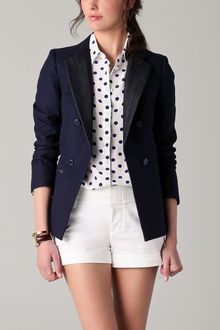DKNY Mixed Media Jacket - Lyst