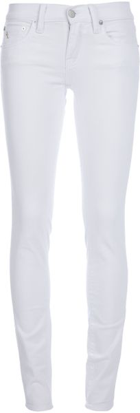 Ralph Lauren Skinny Jeans in White - Lyst