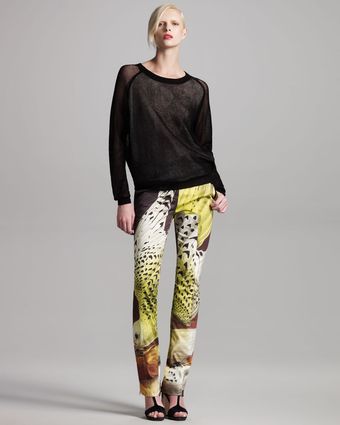  Printed Straightleg Pants 