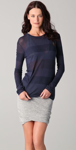  Rib Knit Long Sleeve Sweater 