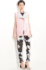 3.1 Phillip Lim Leather Gilet with Collapsable Collar