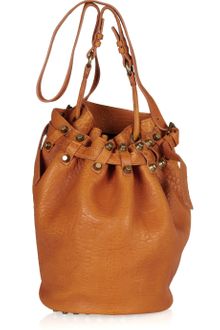 Alexander Wang Diego Textured-leather Bucket Bag - Lyst